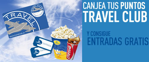 canjear puntos travel club por entradas cine